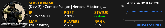 [DevilZ] • Zombie Plague [Heroes, Missions, VIP, Fast AP, Casino, Pets]