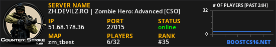ZH.DEVILZ.RO | Zombie Hero: Advanced [CSO]