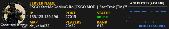 CSGO.XtreMeGaMinG.Ro [CSGO MOD | StatTrak (TM) | Free VIP | Casino | Music]