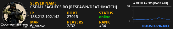 CSDM.LEAGUECS.RO [RESPAWN/DEATHMATCH]