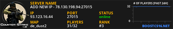 ADD NEW IP - 78.130.198.94:27015